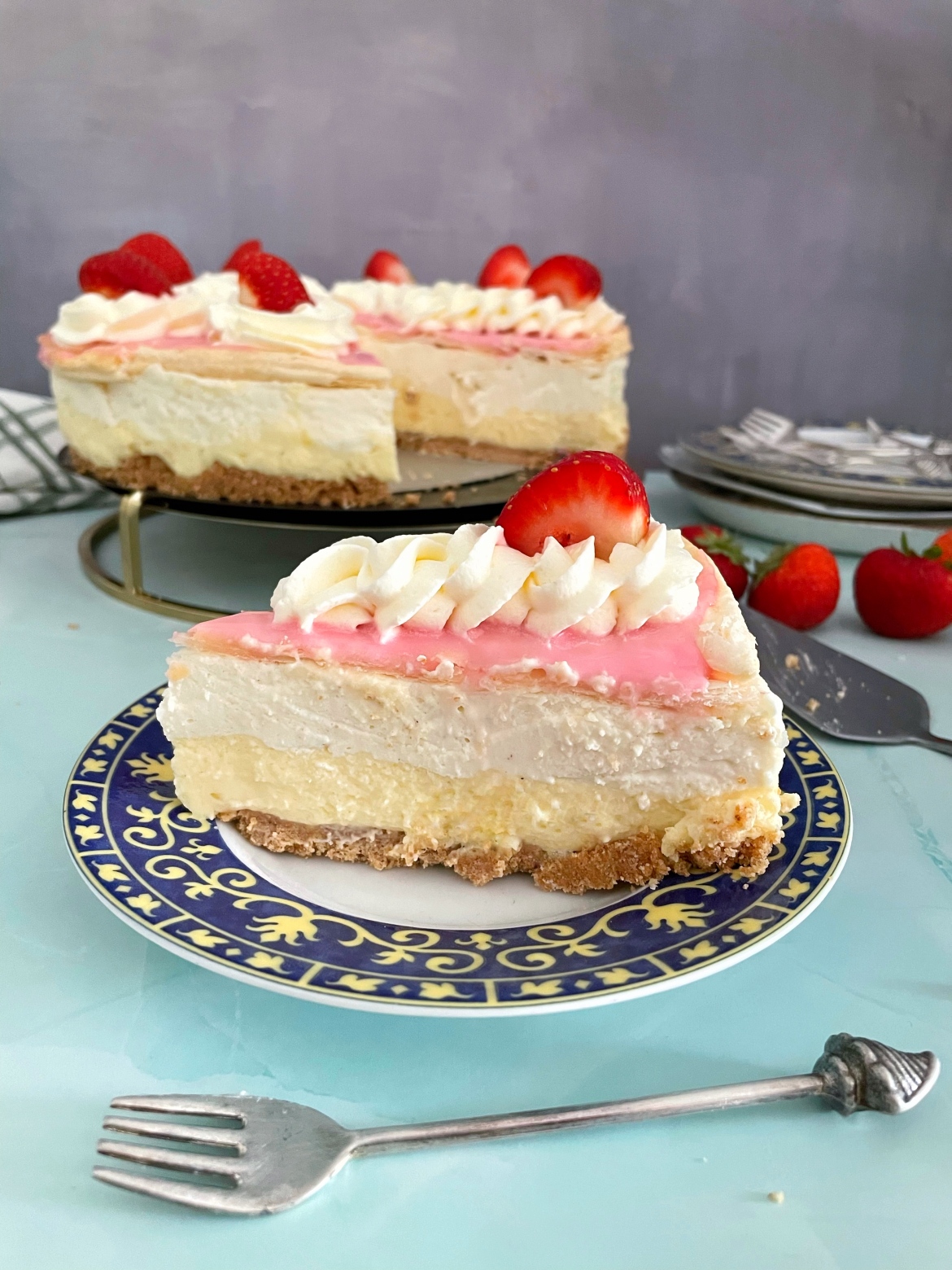 Tompouce Cheesecake/ Tompoes Cheesecake